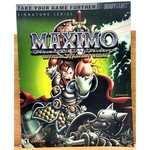 Maximo Ghosts To Glory (Cheater) Strategy Guide Brady 2001 WITH BONUS‎ MAP